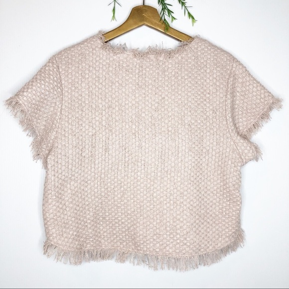 Cupcakes & Cashmere- Justeen Tweed Rose Blouse - Picture 5 of 7